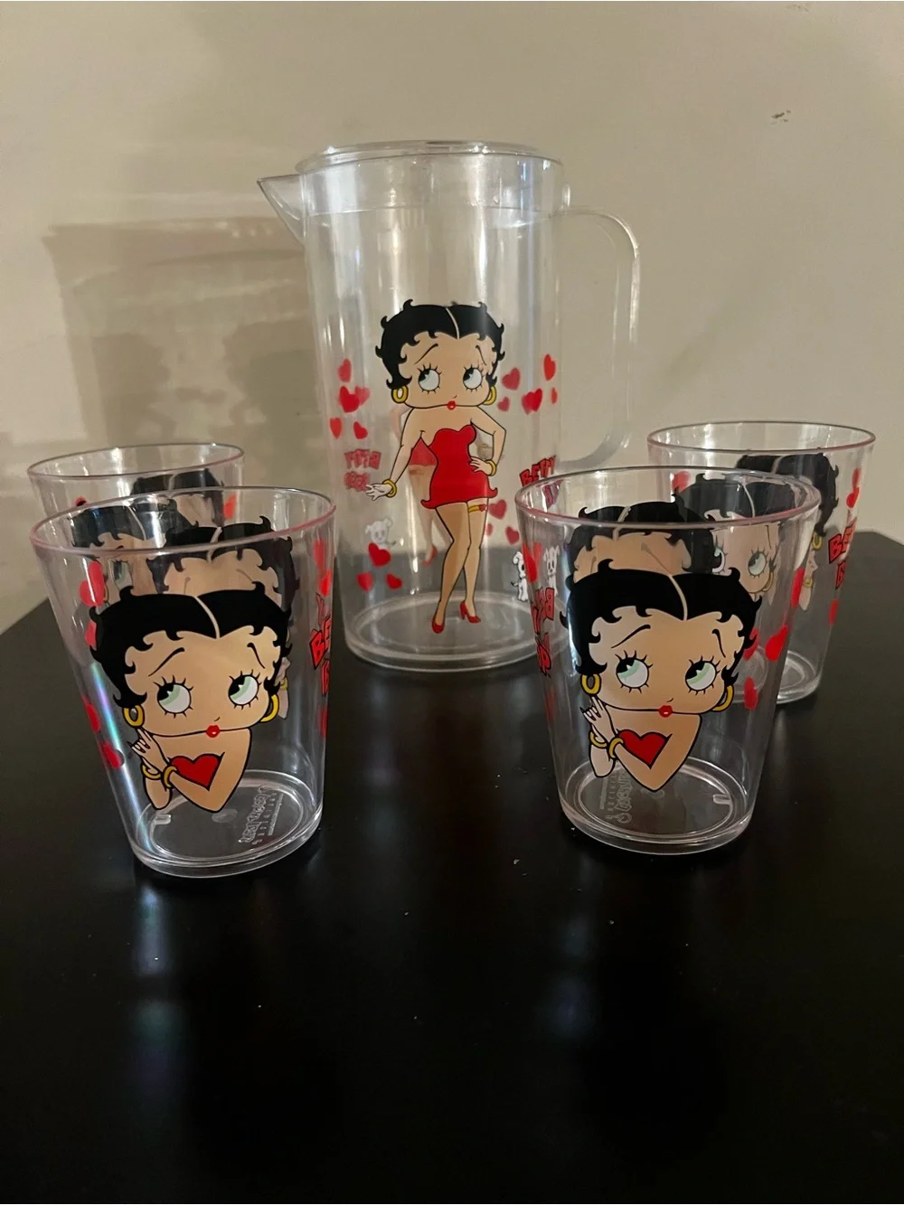 Betty Boop Red and Black  Supplies & Collectible Set